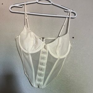 White Fox boutique corset top